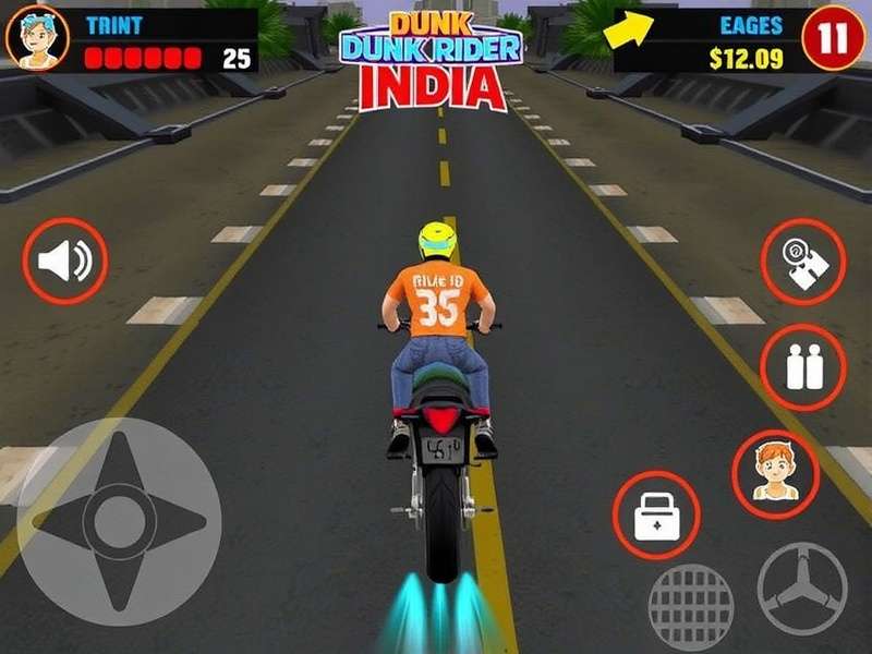 Dunk Rider India Gameplay Screenshot